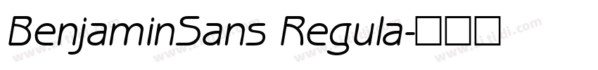 BenjaminSans Regula字体转换